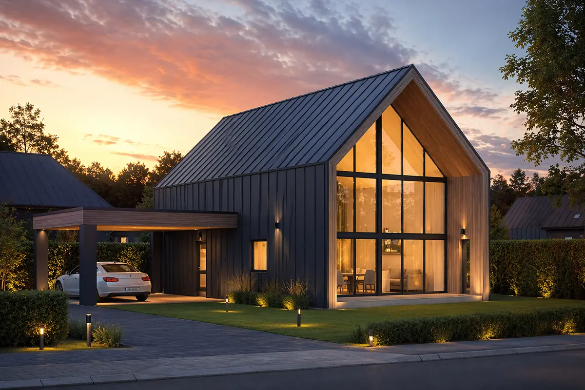 House Plan: 1378 ft², 1.5 Stories, 3 Beds, 3 Baths, Carport