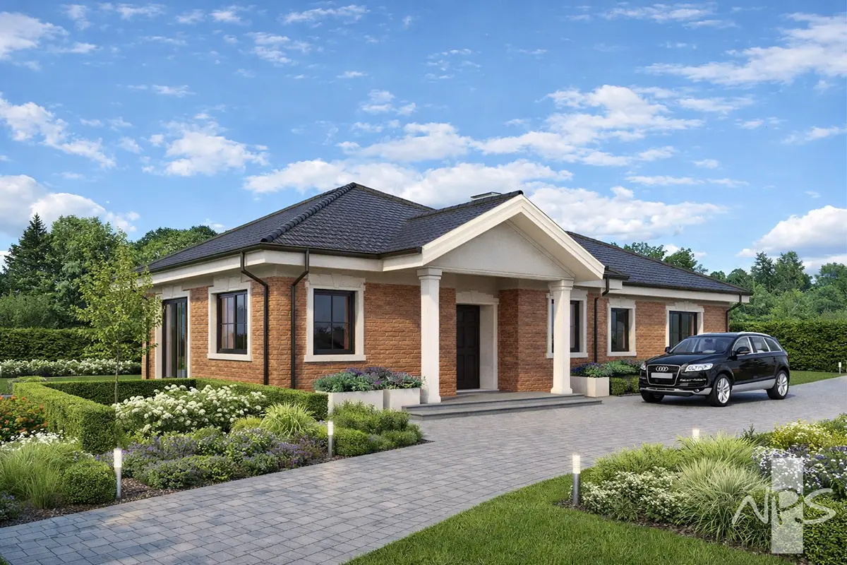 House Plan: 1542 ft², 1 Story, 3 Beds, 2 Baths, Open Floor Plan