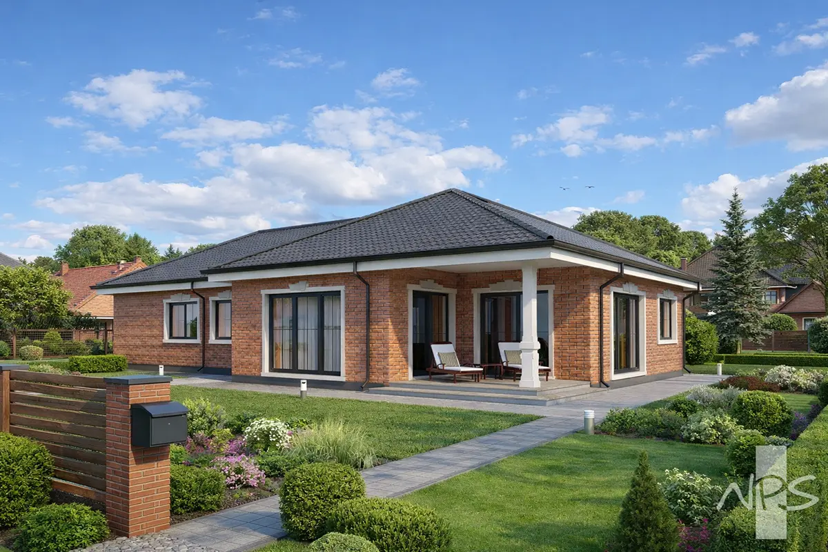 House Plan: 1542 ft², 1 Story, 3 Beds, 2 Baths, Open Floor Plan