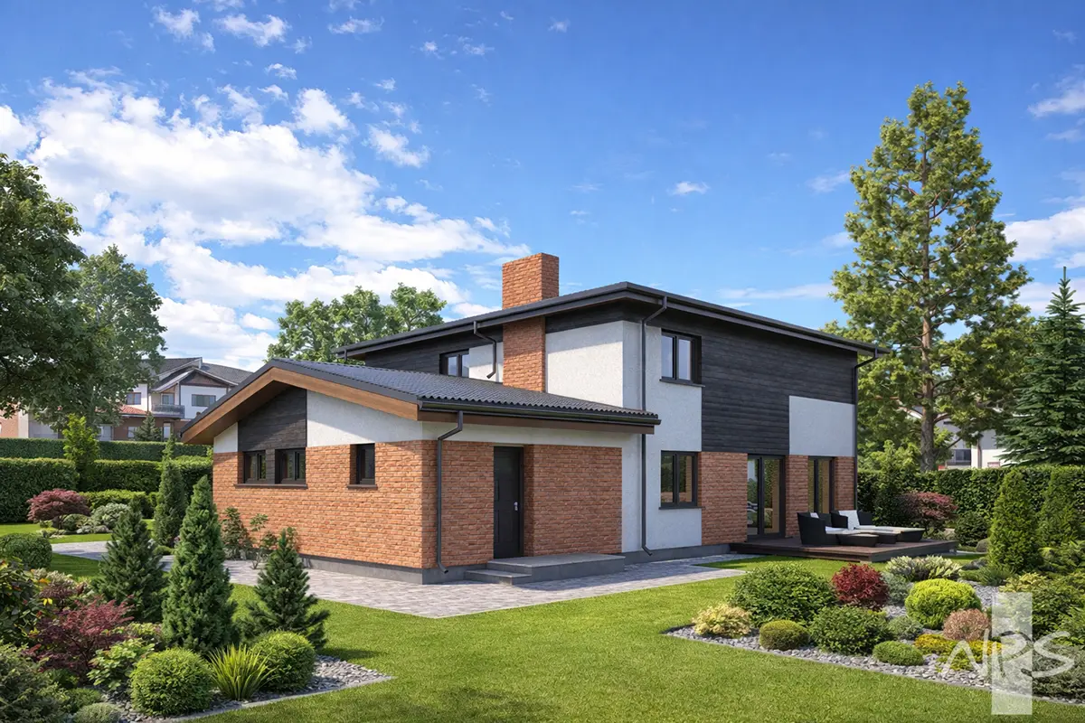 House Plan: 1780 ft², 2 Stories, 3 Beds, Home Office, 2 Baths, 1-Car Garage