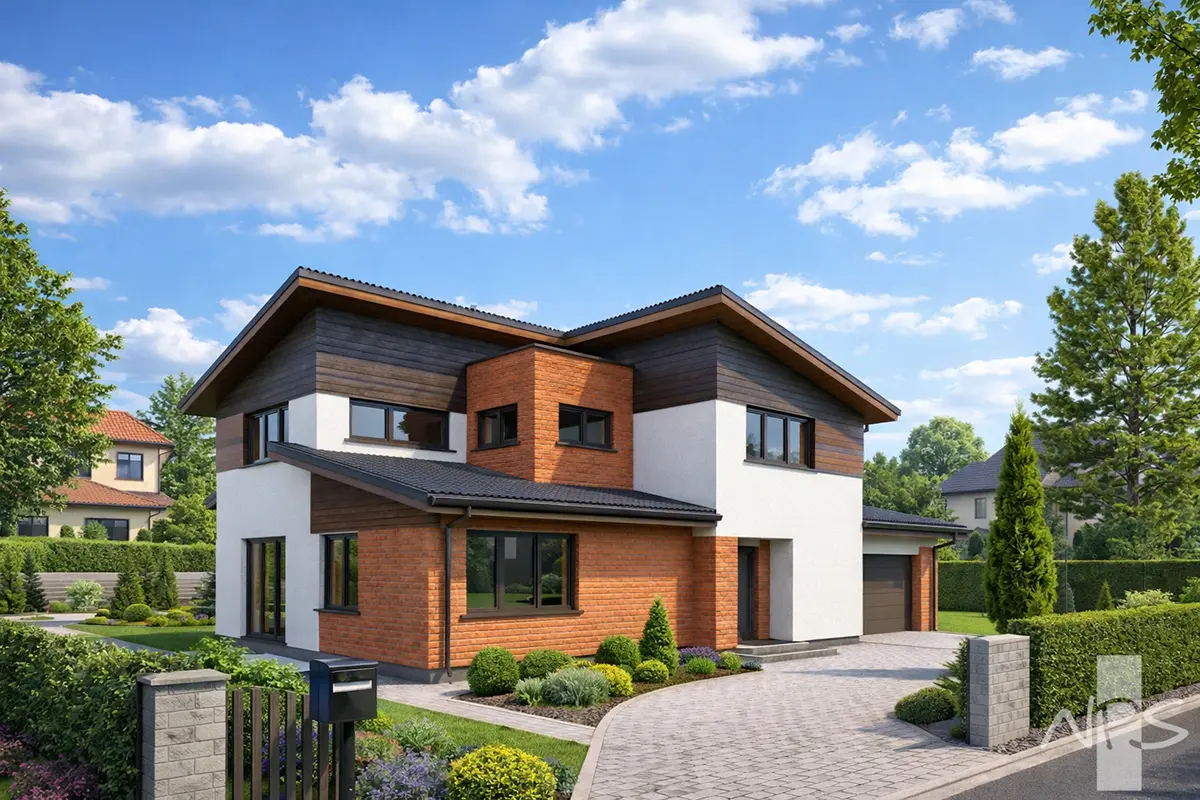 House Plan: 1780 ft², 2 Stories, 3 Beds, Home Office, 2 Baths, 1-Car Garage