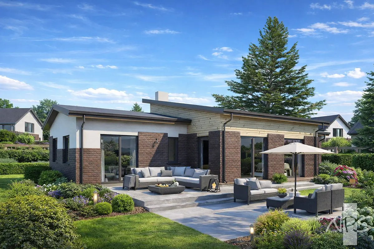 House Plan: 1541 ft², 1 Story, 3 Beds, 2 Baths, Open Floor Plan