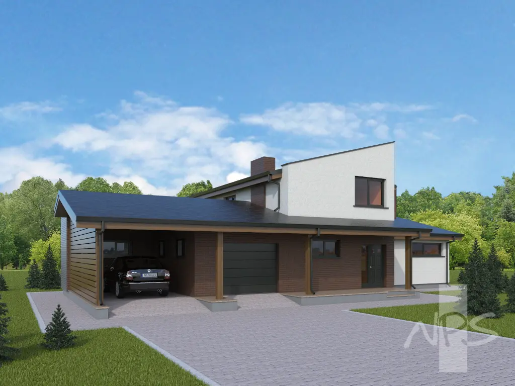 House Plan: 2004 ft², 2 Stories, 2 Beds, Home Office, 2.5 Baths, Open Floor Plan, 1-Car Garage