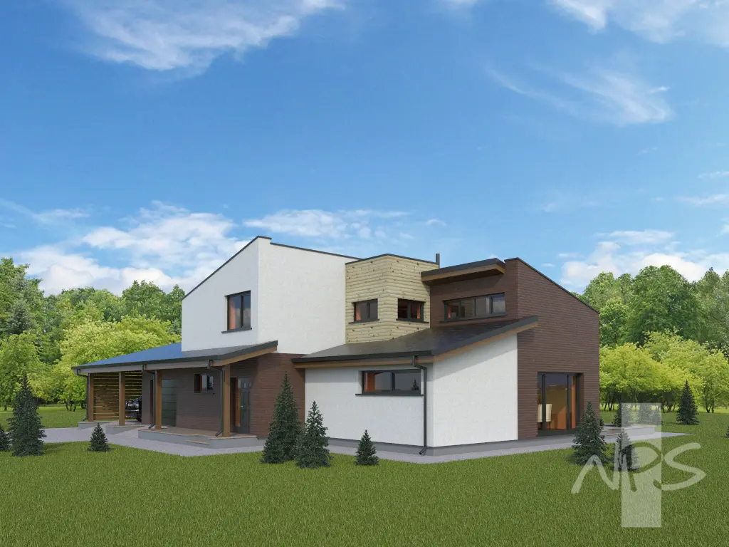 House Plan: 2004 ft², 2 Stories, 2 Beds, Home Office, 2.5 Baths, Open Floor Plan, 1-Car Garage