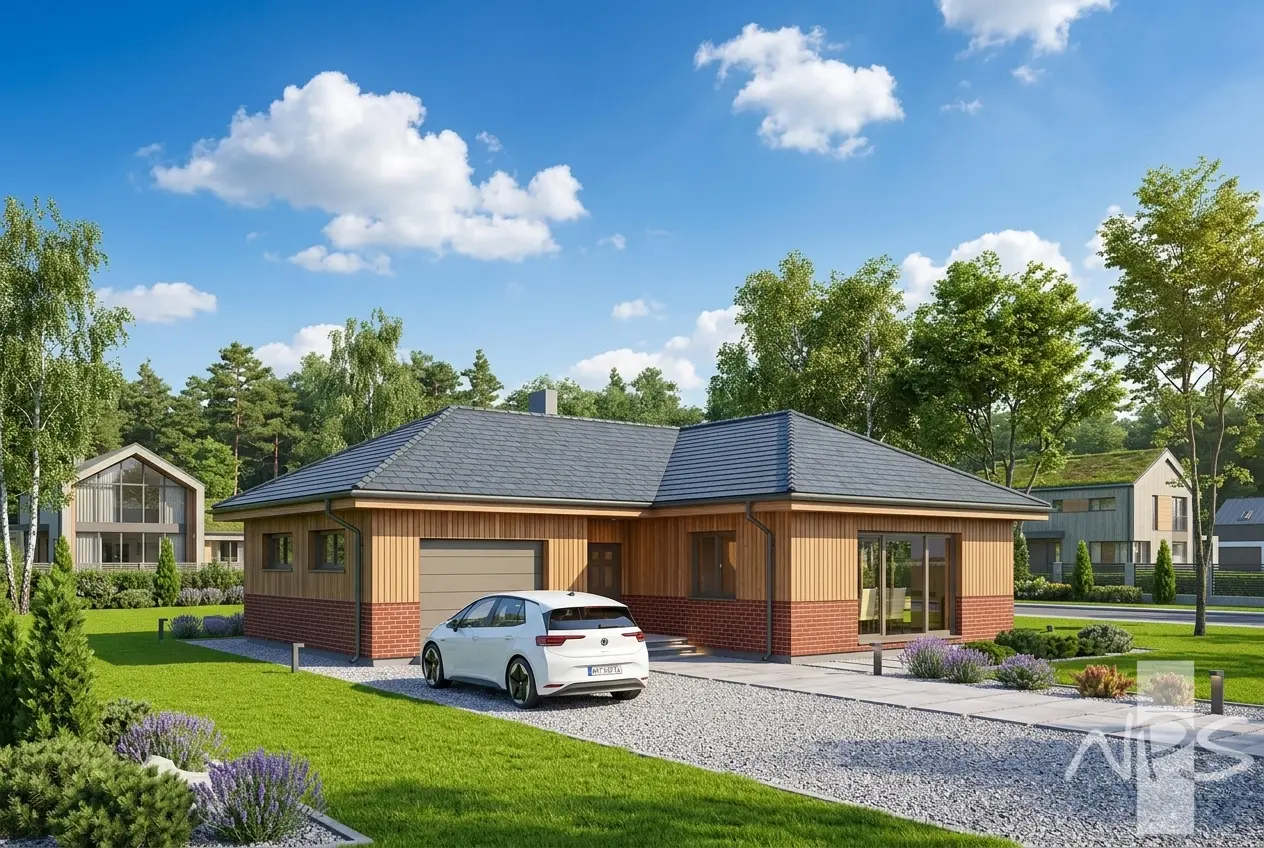 House Plan: 1153 ft², 1 Story, 3 Beds, 1 Baths, Open Floor Plan, 1-Car Garage