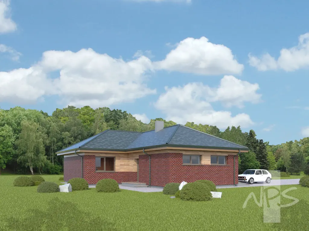 House Plan: 1153 ft², 1 Story, 3 Beds, 1 Baths, Open Floor Plan, 1-Car Garage