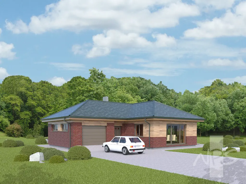 House Plan: 1153 ft², 1 Story, 3 Beds, 1 Baths, Open Floor Plan, 1-Car Garage