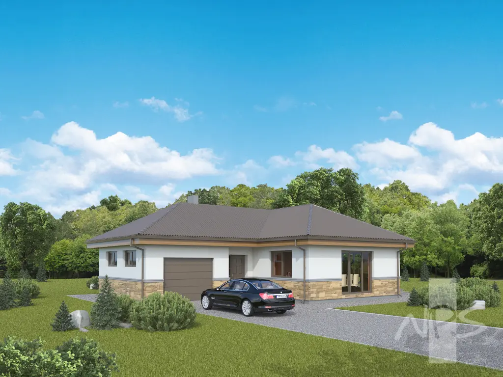 House Plan: 1167 ft², 1 Story, 3 Beds, 1.5 Baths, Open Floor Plan, 1-Car Garage