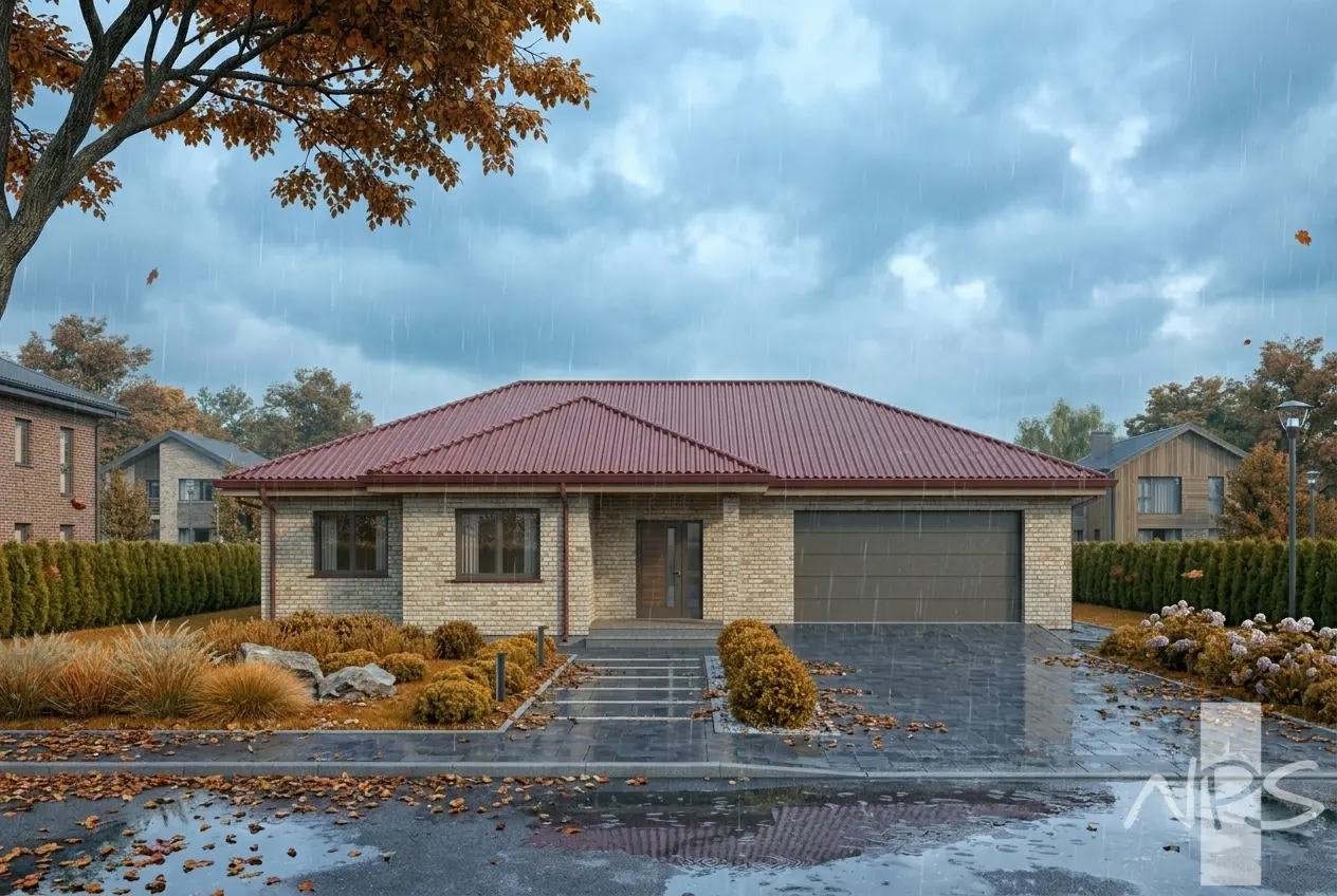 House Plan: 1882 ft², 1 Story, 2 Beds, Home Office, 2 Baths, 2-Car Garage