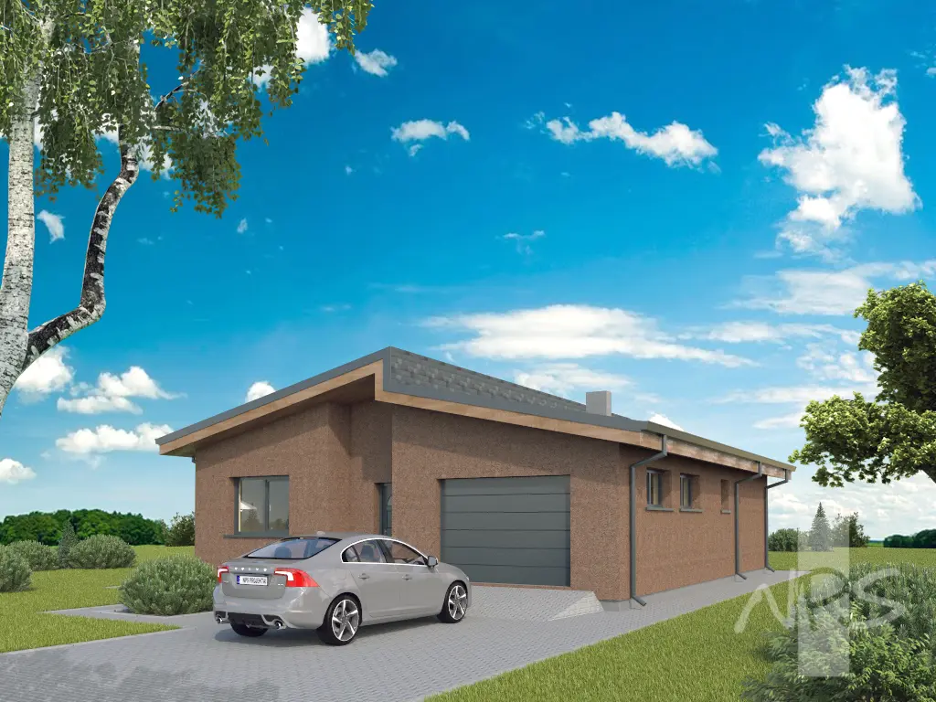 House Plan: 972 ft², 1 Story, 2 Beds, 1 Baths, Open Floor Plan, 1-Car Garage