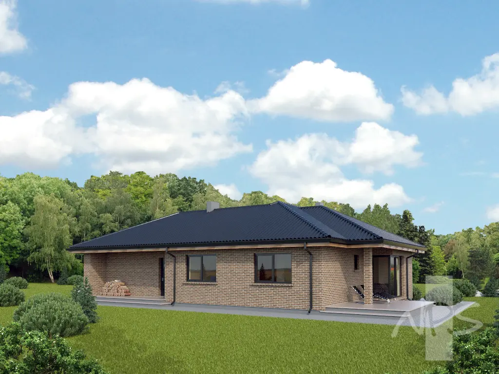 House Plan: 1144 ft², 1 Story, 2 Beds, 1 Baths, 1-Car Garage