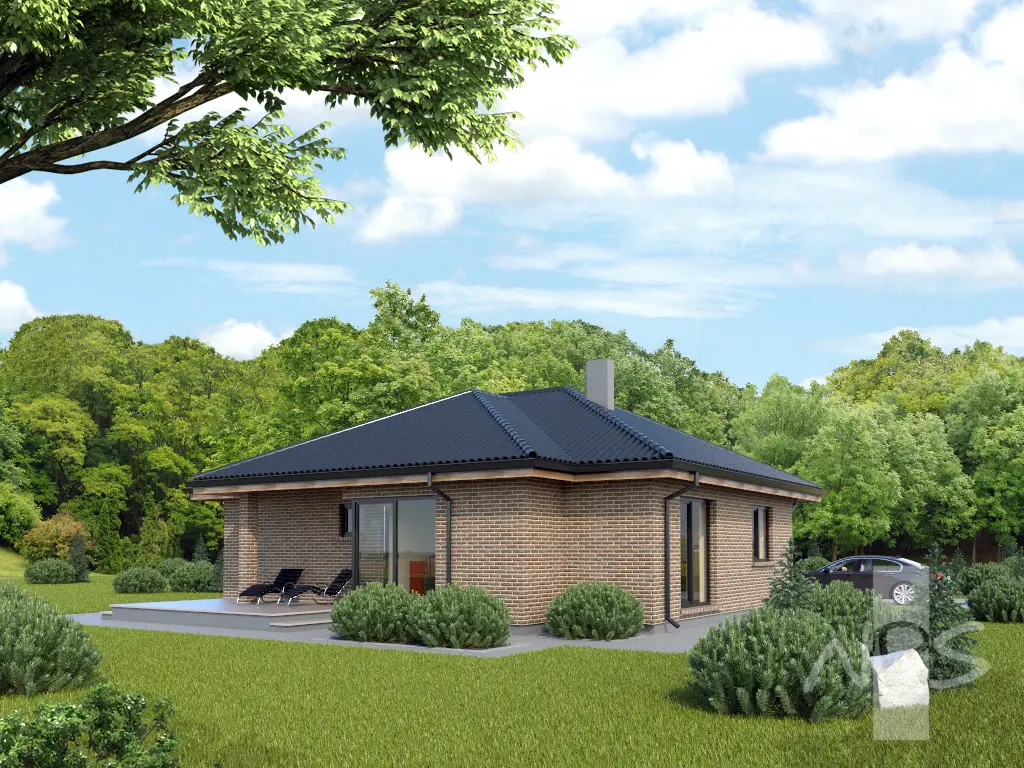 House Plan: 1144 ft², 1 Story, 2 Beds, 1 Baths, 1-Car Garage