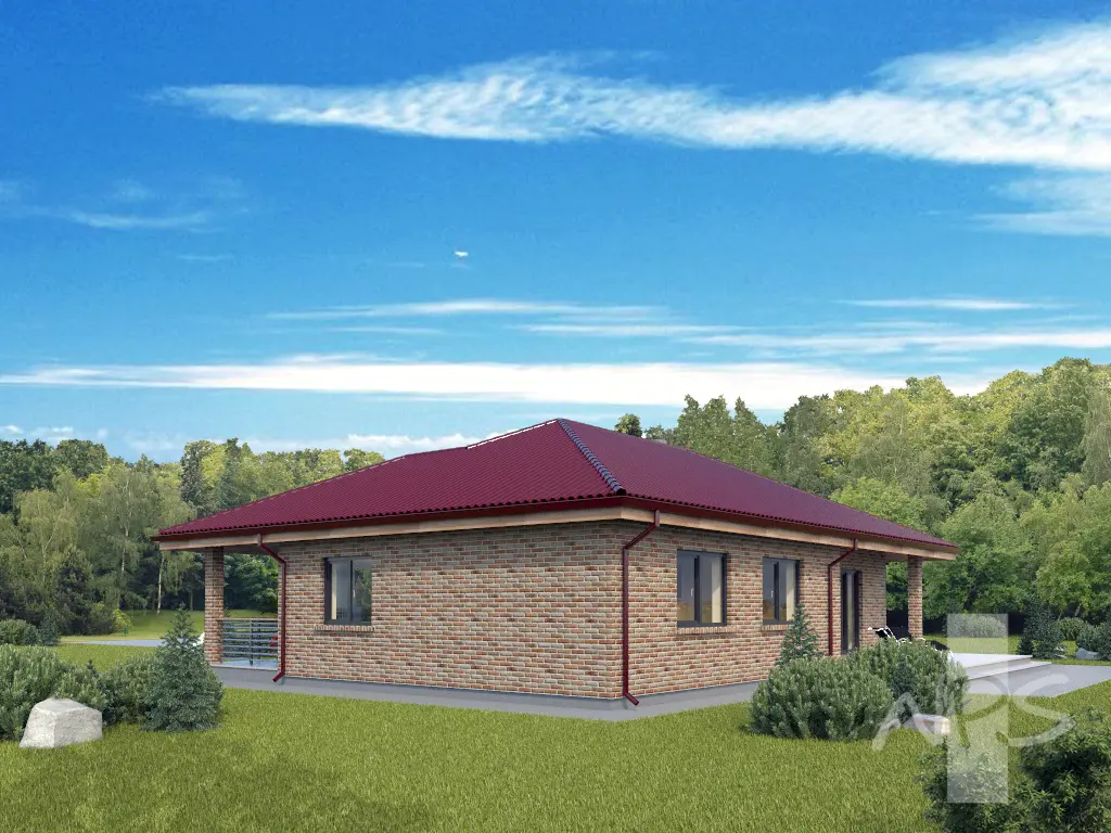 House Plan: 1169 ft², 1 Story, 3 Beds, 1 Baths, Open Floor Plan