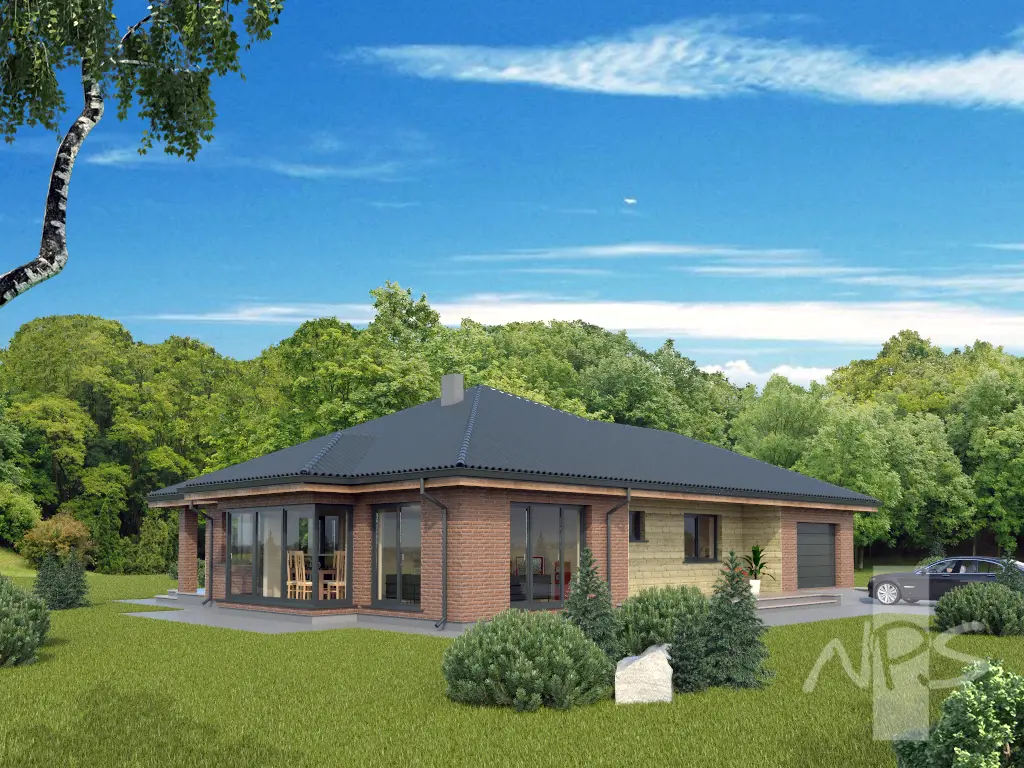 House Plan: 1460 ft², 1 Story, 3 Beds, 2 Baths, Open Floor Plan, 1-Car Garage