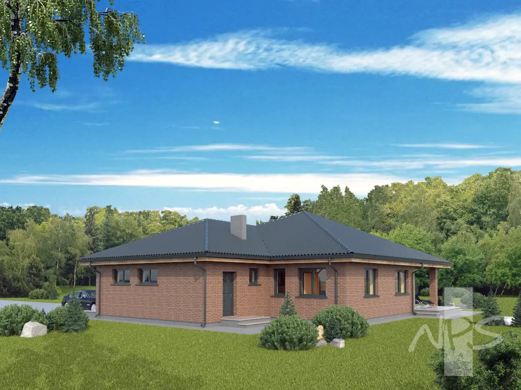 House Plan: 1460 ft², 1 Story, 3 Beds, 2 Baths, Open Floor Plan, 1-Car Garage