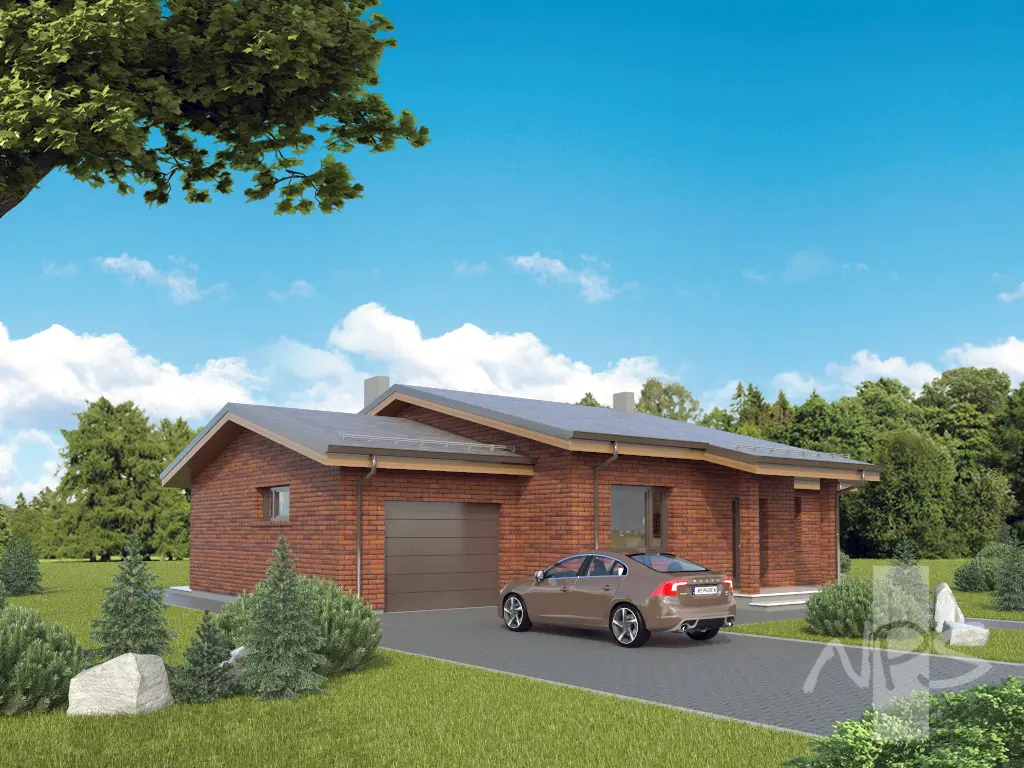 House Plan: 1272 ft², 1 Story, 3 Beds, 2 Baths, Open Floor Plan, 1-Car Garage