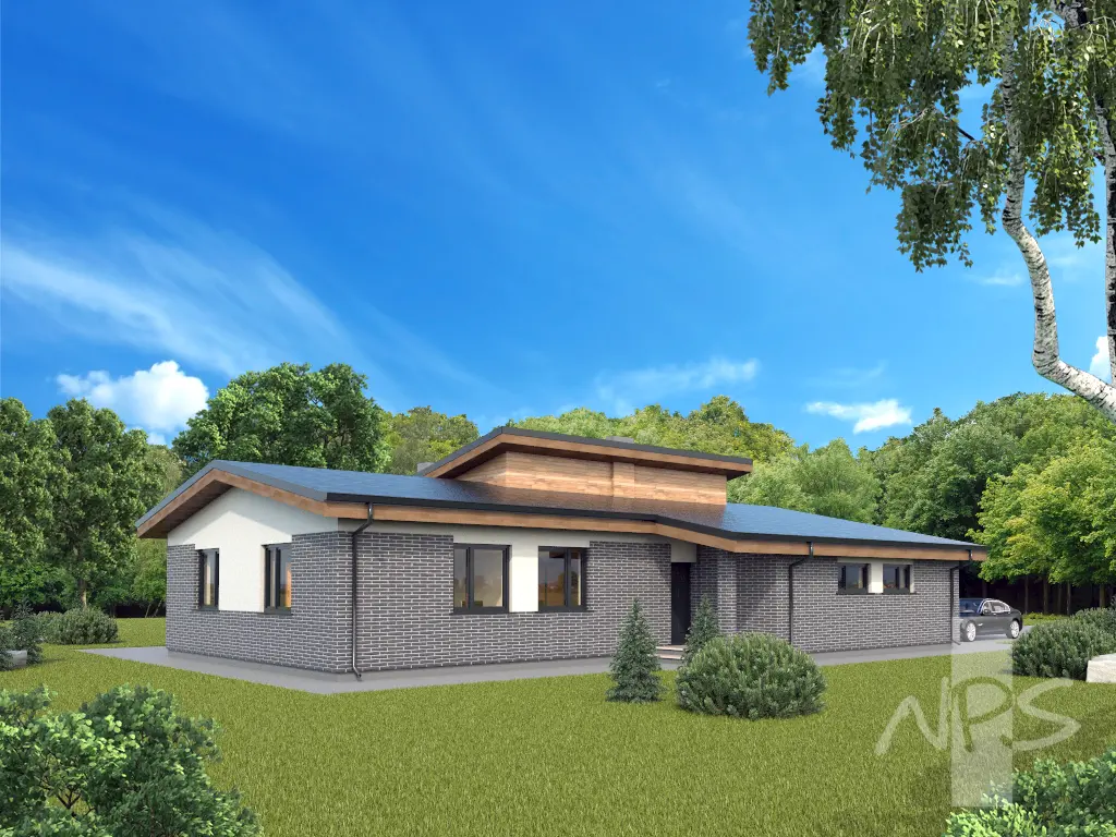 House Plan: 1475 ft², 1 Story, 3 Beds, 1.5 Baths, Open Floor Plan, 1-Car Garage