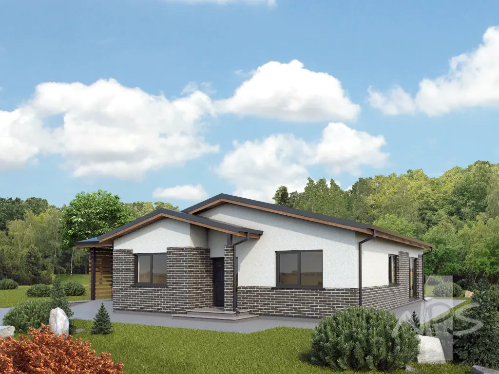 House Plan: 1355 ft², 1 Story, 3 Beds, Home Office, 2 Baths, Carport