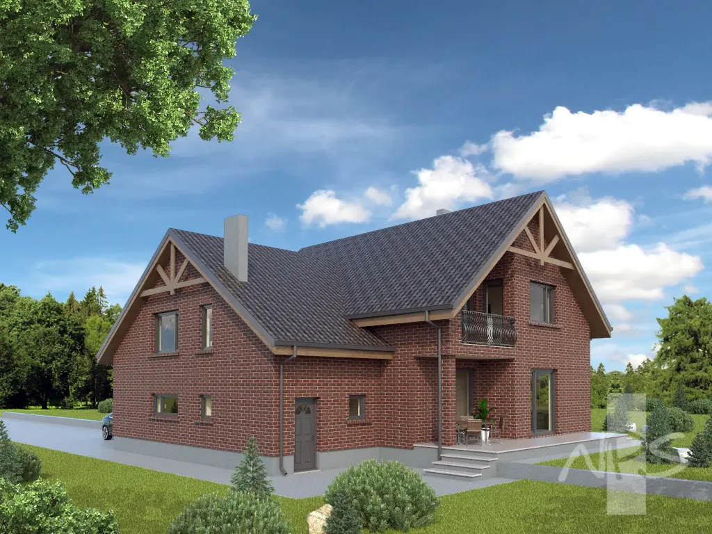 House Plan: 2197 ft², 1.5 Stories, 4 Beds, Home Office, 2.5 Baths, 1-Car Garage