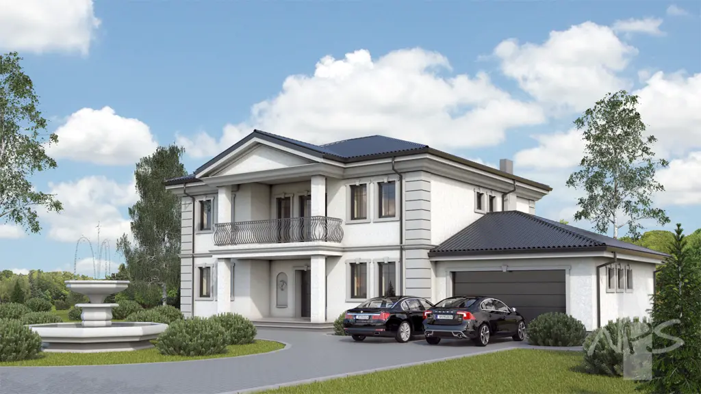 House Plan: 2952 ft², 2 Stories, 4 Beds, Home Office, 2 Baths, 2-Car Garage