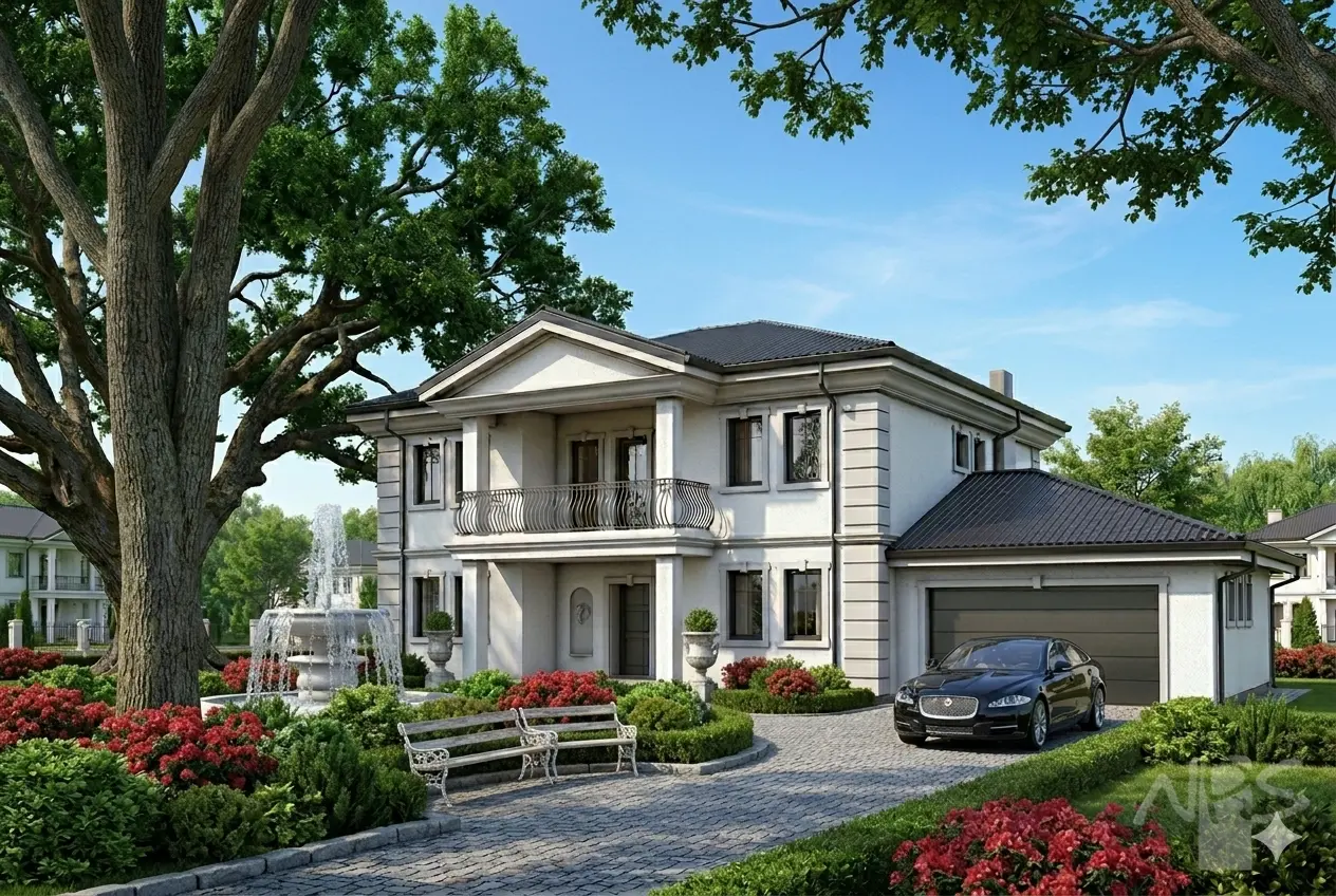 House Plan: 2952 ft², 2 Stories, 4 Beds, Home Office, 2 Baths, 2-Car Garage