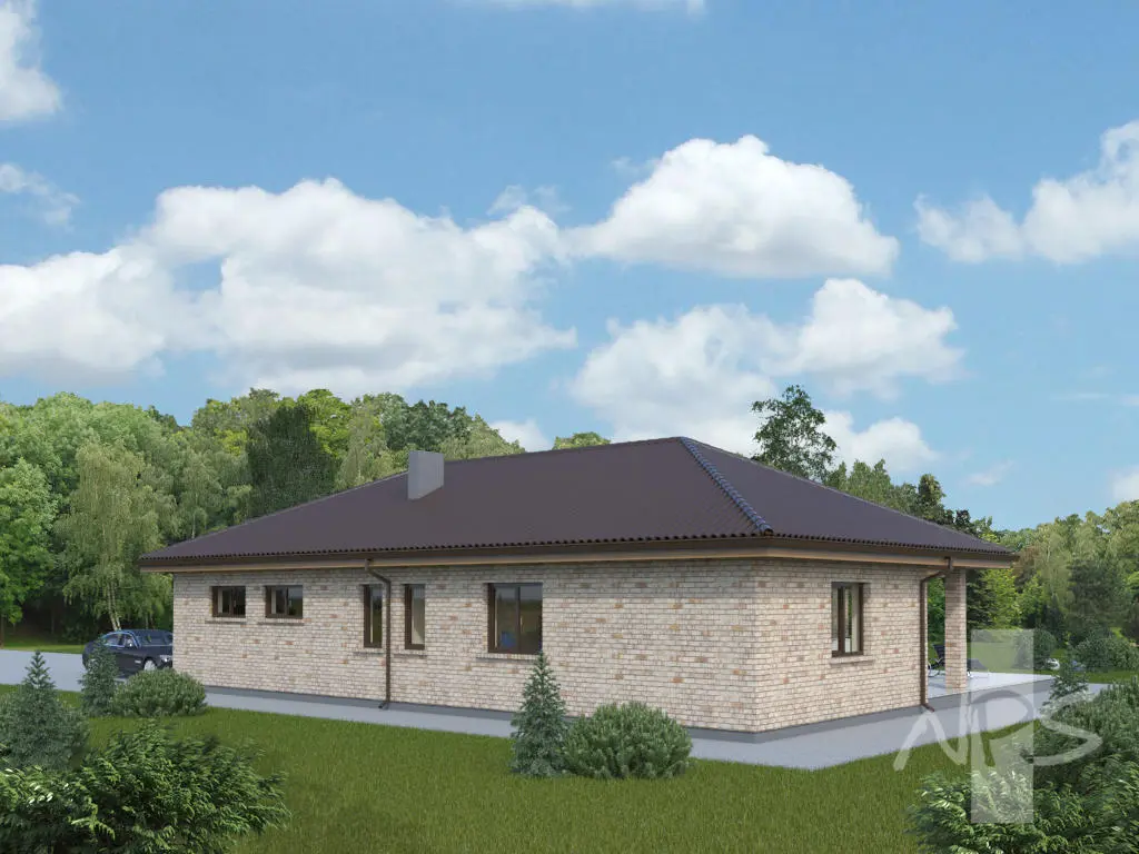 House Plan: 1407 ft², 1 Story, 3 Beds, 2 Baths, Open Floor Plan, 2-Car Garage