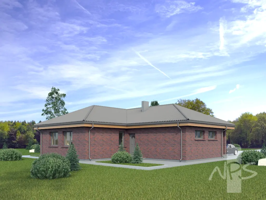 House Plan: 1295 ft², 1 Story, 3 Beds, 1 Baths, Open Floor Plan, 1-Car Garage