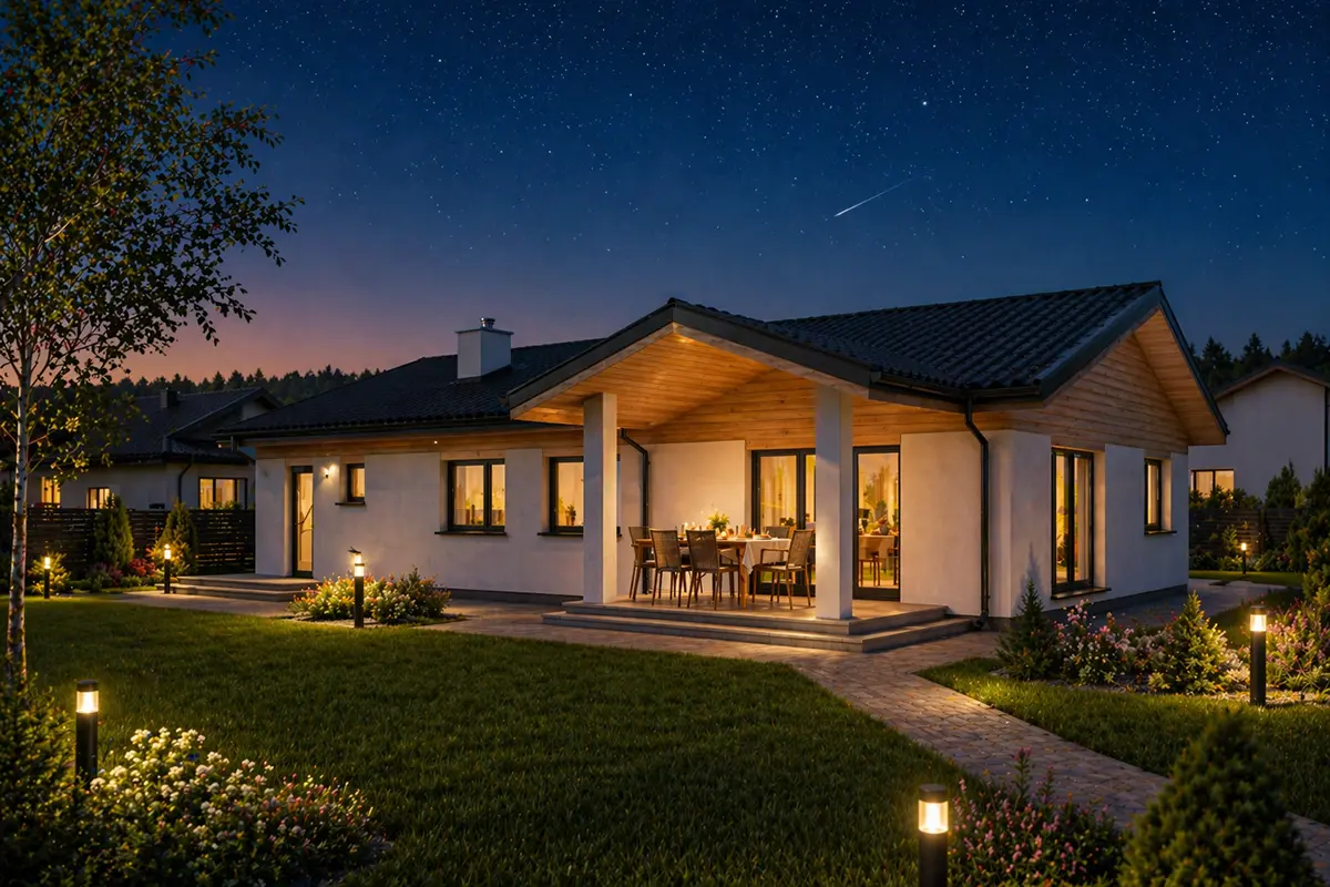 House Plan: 1445 ft², 1 Story, 3 Beds, 2 Baths, 1-Car Garage