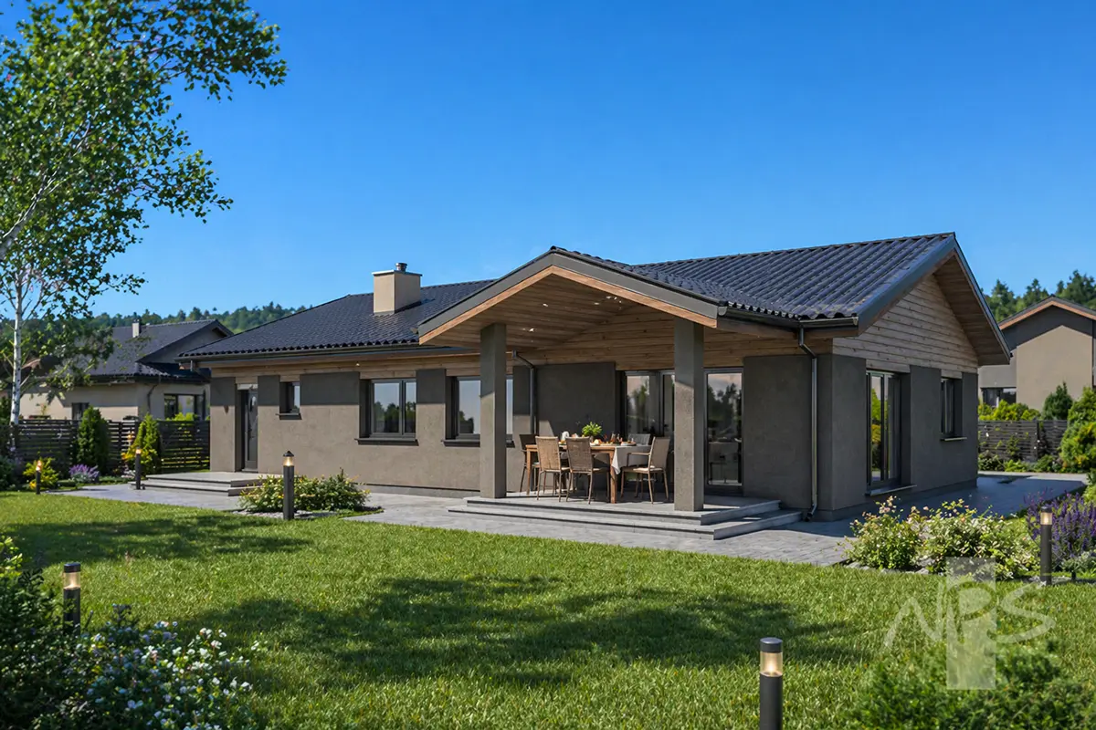 House Plan: 1445 ft², 1 Story, 3 Beds, 2 Baths, 1-Car Garage