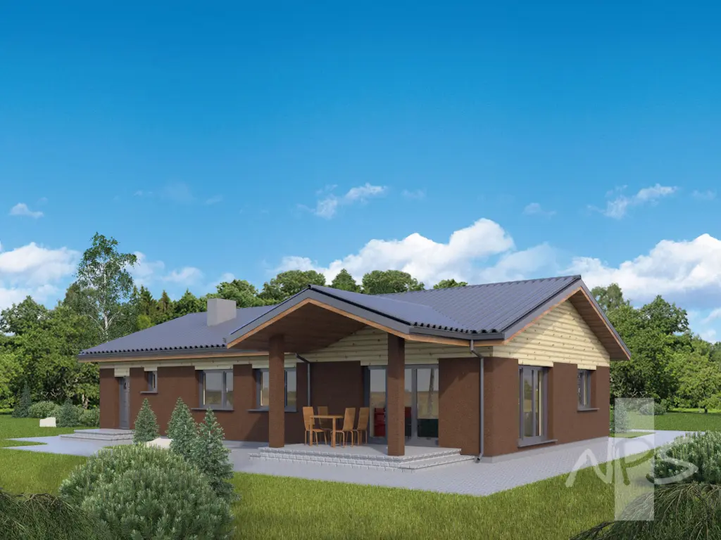 House Plan: 1445 ft², 1 Story, 3 Beds, 2 Baths, 1-Car Garage