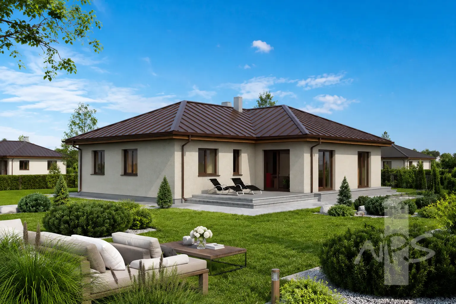 House Plan: 1362 ft², 1 Story, 3 Beds, 1 Baths, Open Floor Plan, 1-Car Garage