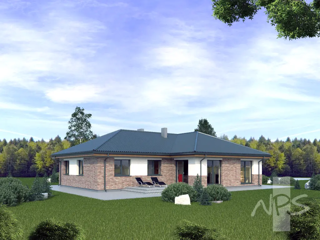 House Plan: 1390 ft², 1 Story, 2 Beds, Home Office, 1 Baths, Open Floor Plan, 1-Car Garage