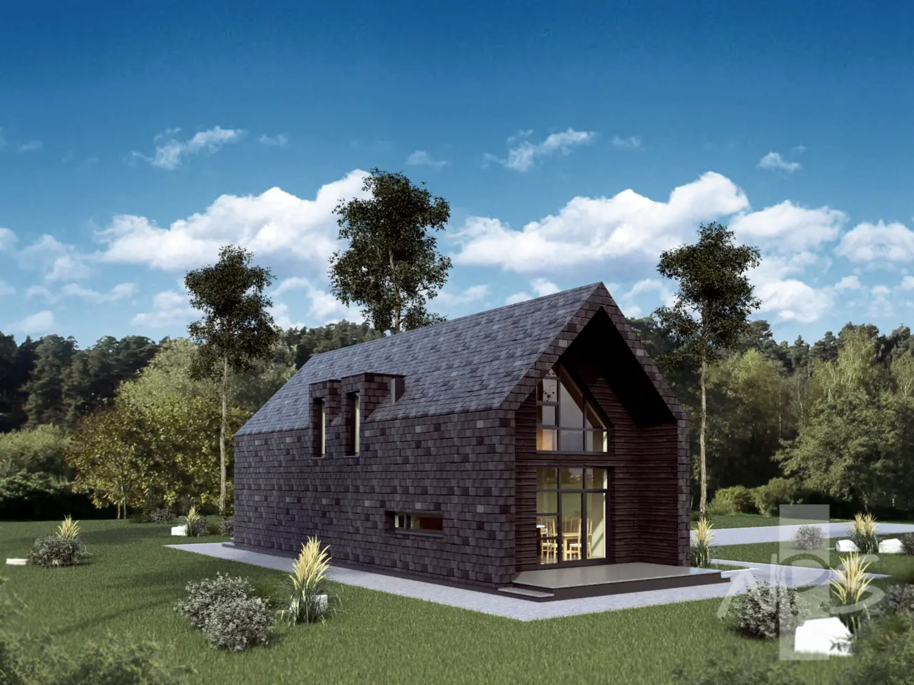 House Plan: 1376 ft², 1.5 Stories, 2 Beds, 2 Baths