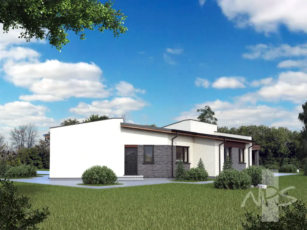 House Plan: 1328 ft², 1 Story, 3 Beds, 1.5 Baths, 1-Car Garage