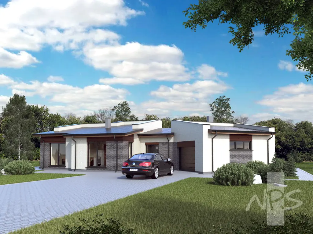 House Plan: 1328 ft², 1 Story, 3 Beds, 1.5 Baths, 1-Car Garage