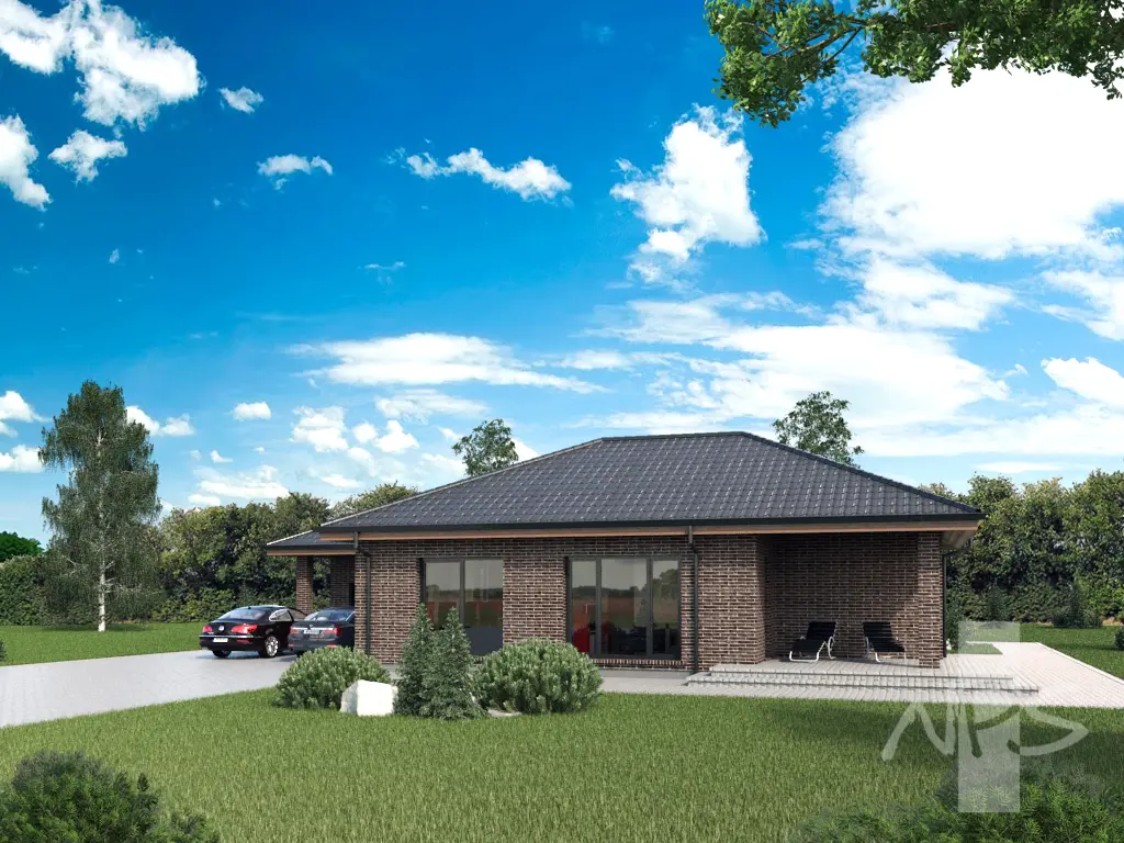 House Plan: 1831 ft², 1 Story, 3 Beds, Home Office, 2 Baths, 2-Car Garage