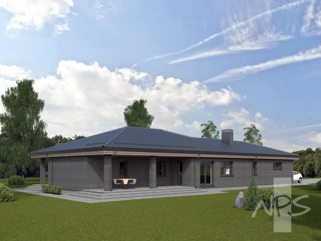 House Plan: 1652 ft², 1 Story, 3 Beds, Home Office, 1 Baths, 2-Car Garage