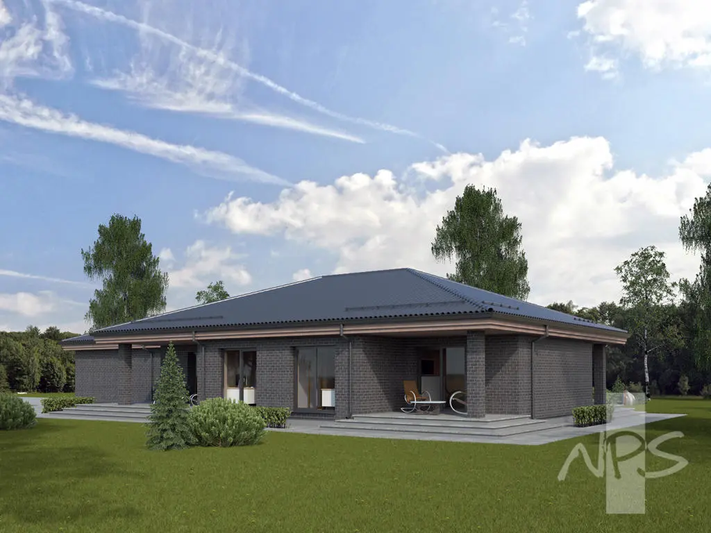 House Plan: 1652 ft², 1 Story, 3 Beds, Home Office, 1 Baths, 2-Car Garage