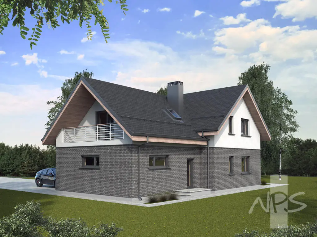 House Plan: 1954 ft², 1.5 Stories, 4 Beds, Home Office, 3 Baths, 1-Car Garage