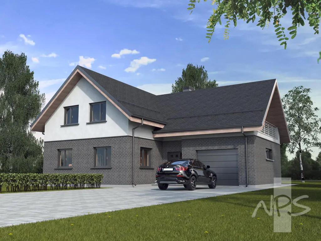 House Plan: 1954 ft², 1.5 Stories, 4 Beds, Home Office, 3 Baths, 1-Car Garage