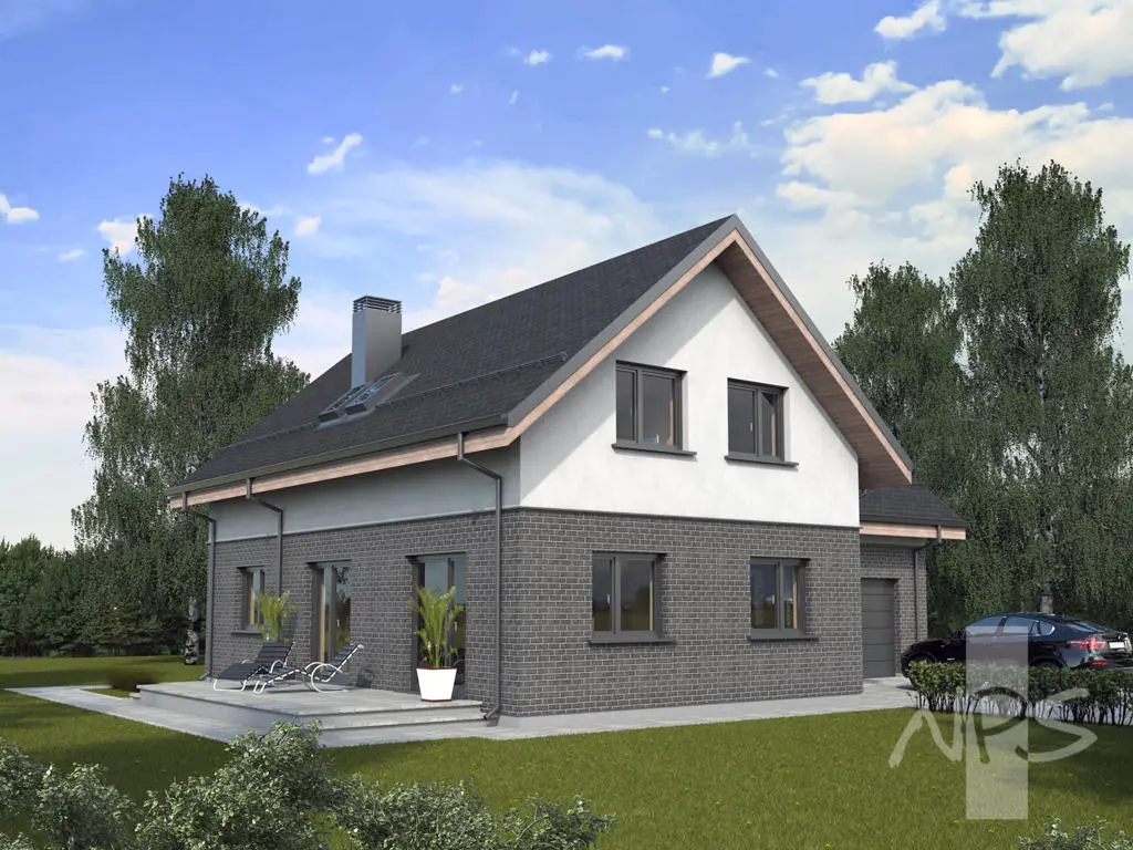 House Plan: 1954 ft², 1.5 Stories, 4 Beds, Home Office, 3 Baths, 1-Car Garage