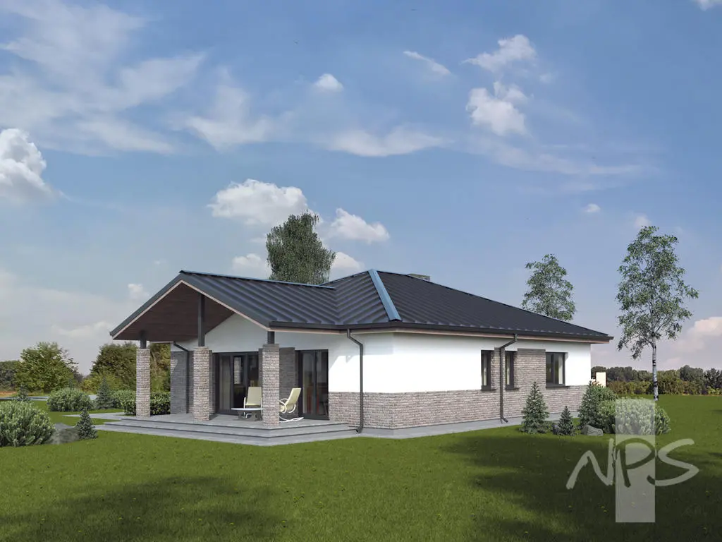 House Plan: 1315 ft², 1 Story, 3 Beds, 2 Baths, Open Floor Plan, 1-Car Garage
