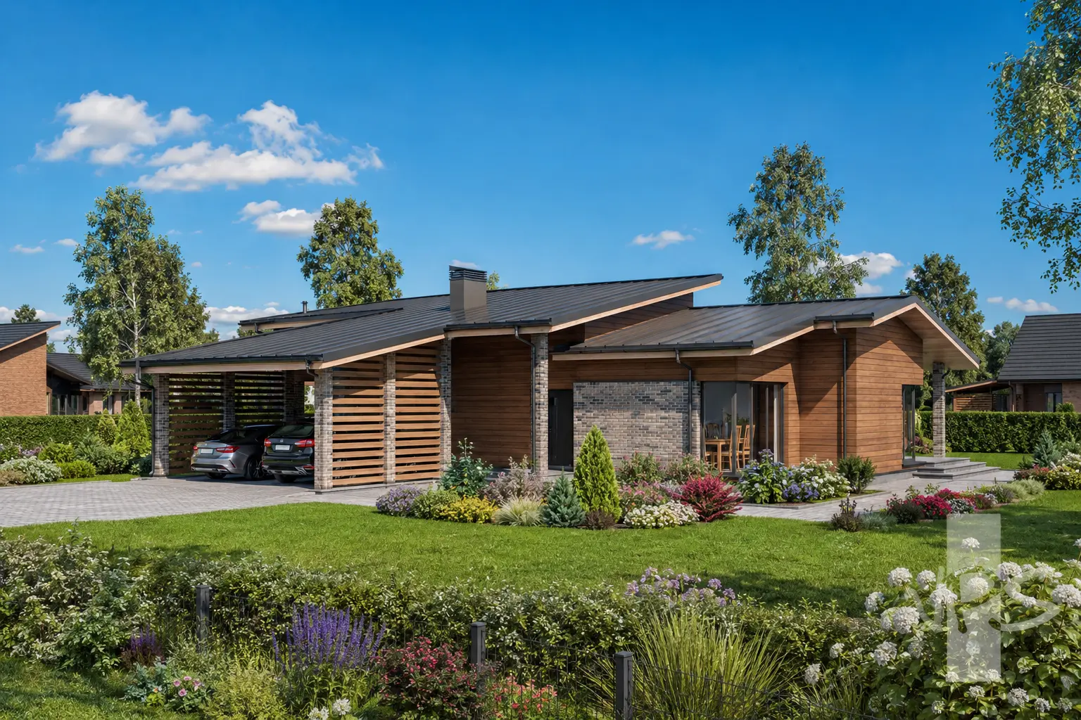 House Plan: 1884 ft², 1 Story, 3 Beds, 1.5 Baths, Open Floor Plan, Carport