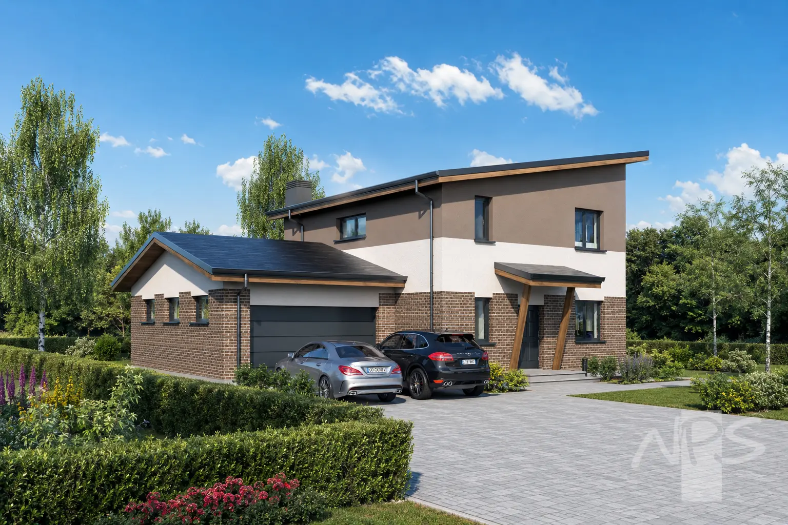 House Plan: 1660 ft², 2 Stories, 3 Beds, Home Office, 2 Baths, Open Floor Plan, 2-Car Garage
