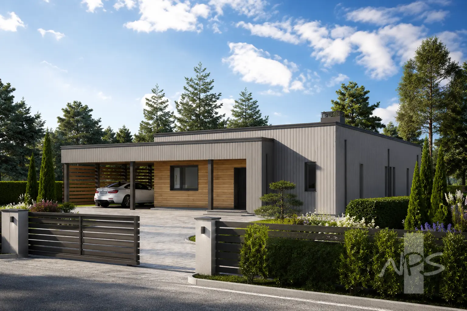 House Plan: 1385 ft², 1 Story, 3 Beds, 2 Baths, Open Floor Plan, 1-Car Garage