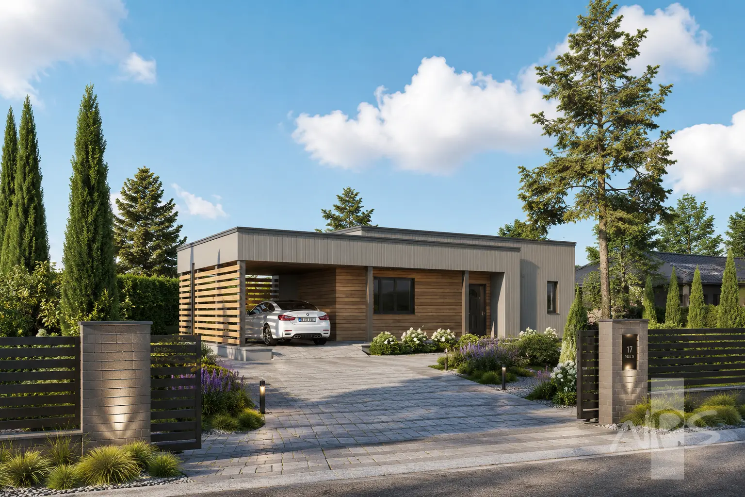 House Plan: 1385 ft², 1 Story, 3 Beds, 2 Baths, Open Floor Plan, 1-Car Garage