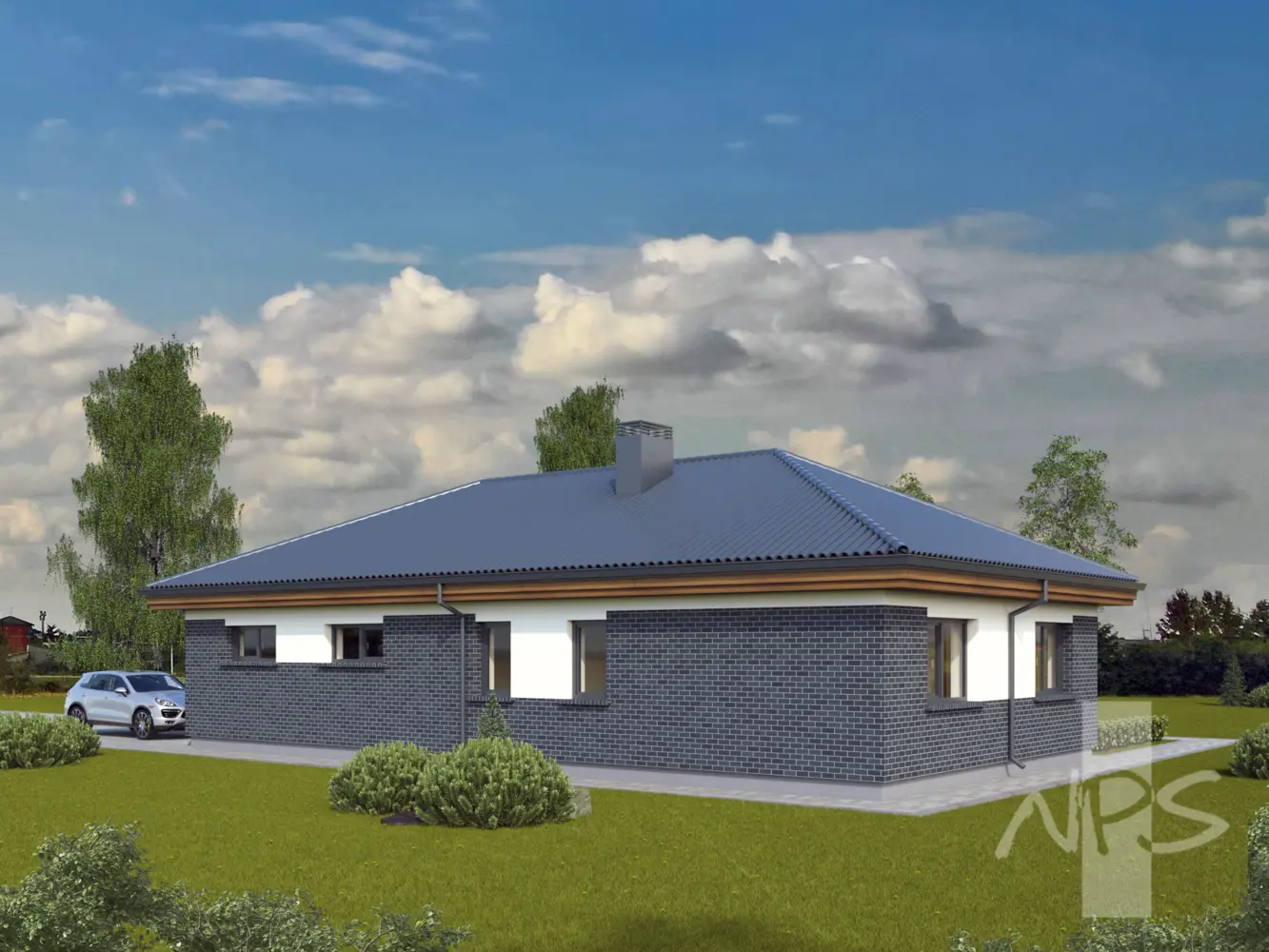 House Plan: 1611 ft², 1 Story, 3 Beds, 1.5 Baths, Open Floor Plan, 2-Car Garage