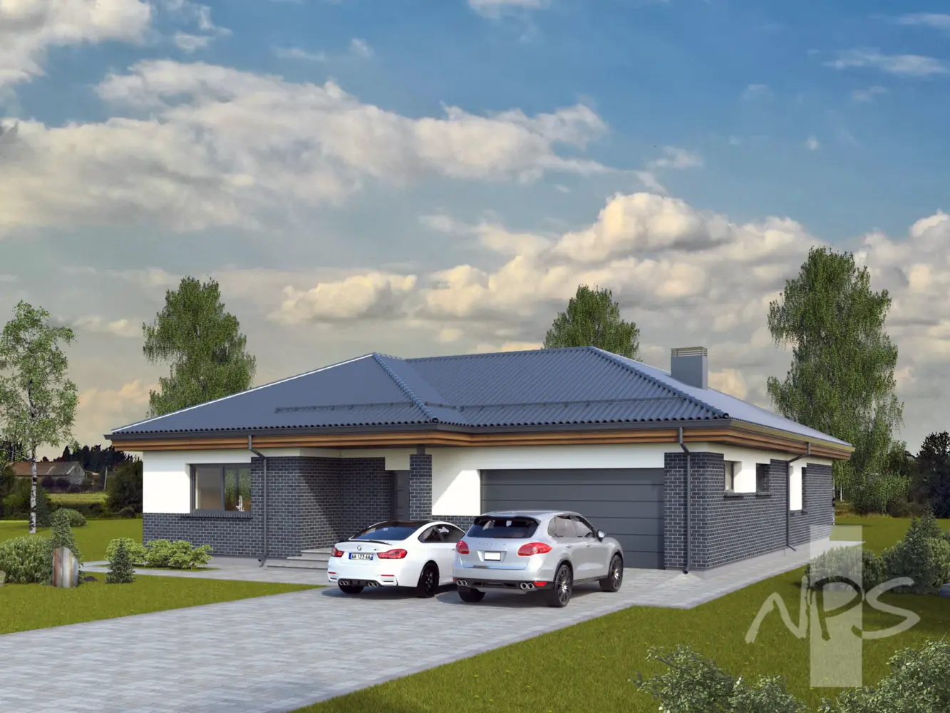 House Plan: 1611 ft², 1 Story, 3 Beds, 1.5 Baths, Open Floor Plan, 2-Car Garage