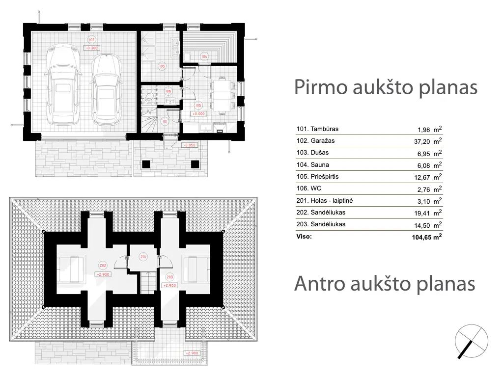 House Plan: 2505 ft², 2 Stories, 3 Beds, Home Office, 3 Baths, Open Floor Plan, 2-Car Garage