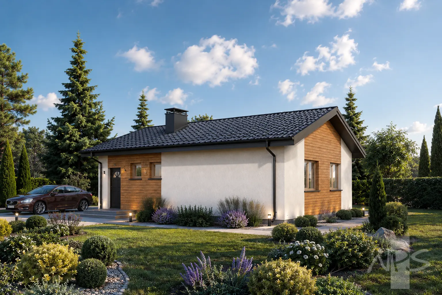 House Plan: 850 ft², 1 Story, 2 Beds, 1 Baths, Open Floor Plan